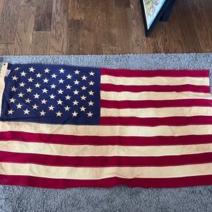 A vintage American flag